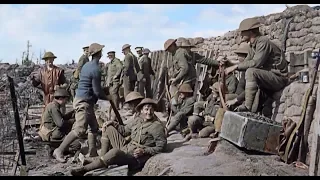 WWI Colouring footage of soldiers (100 years on) (UK) - ITV News - 9th October 2018