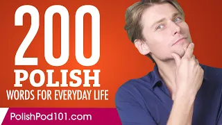 200 Polish Words for Everyday Life - Basic Vocabulary #10