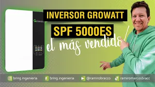 GROWATT SPF5000ES el inversor mas vendido, caracteristicas y configuración