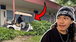 He Crashed a Golf Cart!