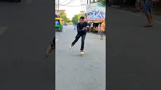 oxelo mf 500 new | inline skating | skating public reaction India #shorts #viral #nagenderdream