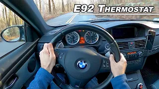 BMW E92 M3 Thermostat Failing (POV Drive)