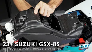 How To Install TST WORX V1 Intake System on 2023+ Suzuki GSX-8S by TST Industries