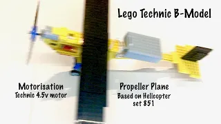 Lego Technic Helicopter 852 B-Model (Propeller Plane) - Motorisation