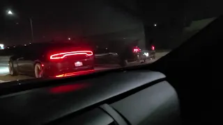 Dodge charger vs Mitsubishi Evo Roll Racing