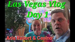 Las Vegas Vlog Day 1 | Aria Resort & Casino | Carbone Restaurant | Slot play