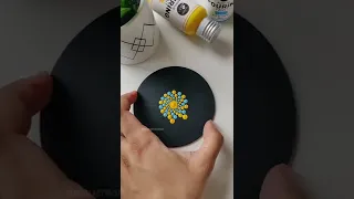 Relaxing Mandala work 😍Have you tried our Pouring Paints for Dot Mandala yet?