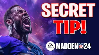 The SECRET Tip That Pros Dont Want You To Know! Madden 24