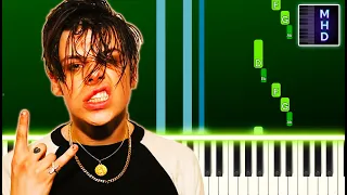 YUNGBLUD with Denzel Curry - Lemonade (Piano Tutorial Easy)