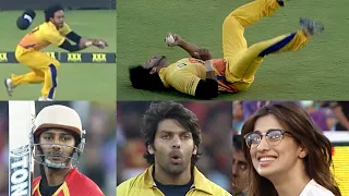 Brilliant Diving Catch By Chennai Rhinos Over Telugu Warriors