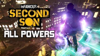 Infamous: Second Son ★ All Powers Showcase / All Powers and Abilities 【1080p HD】