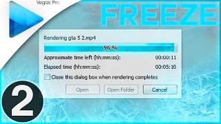 Sony Vegas Pro 12/13: How To Fix Render Freeze Part 2 (Render Problems Tutorial)
