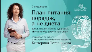 ПЛАН ПИТАНИЯ: ПОРЯДОК, А НЕ ДИЕТА | фрагмент вебинара