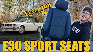 THE MOST DIFFICULT SEAT I'VE EVER DONE! HOW TO RECOVER E30 SPORT SEATS: EVERYTHING YOU NEED TO KNOW