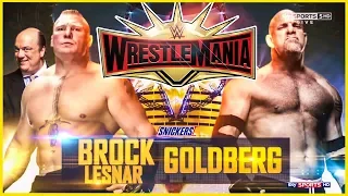 Wrestlemania 35 Brock Lesnar vs Goldberg Match | WWE 2k18 60 fps Gameplay 1080p Full HD