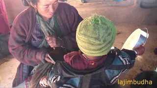 carding and spinning || village life || village work || himalayan life style ||