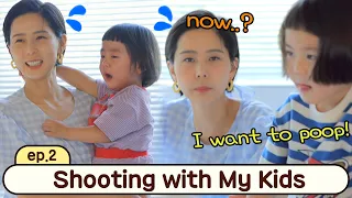 Kim Nayoung's Single Parenting Challenge: Can We Finish the Shoot Well with 2 Boys?😵