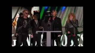 Guns N' Roses Rock N Roll Hall of Hame induction speech HD