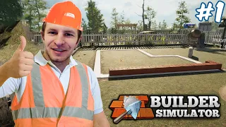 СИМУЛЯТОР СТРОИТЕЛЯ, КЛАДКА ФУНДАМЕНТА | Builder Simulator #1