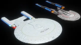 Enterprise D v Enterprise G Size Comparison