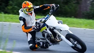 KNEEDOWNS on a SUPERMOTO! & Electric KTM Supermoto! | ITALY PIZZATOUR PART 6