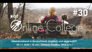 Alleinerziehend in Deutschland | Stefanie Ponikau | 09.11.2020