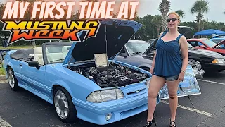 MY FIRST TIME AT MUSTANG WEEK!  // LOOKING FOR FOXBODY’S ON DAY ONE!