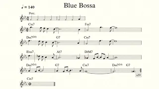 Blue Bossa Backing Track For Bass BPM 140