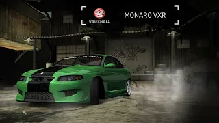 Need for Speed: Most Wanted. Vauxhall Monaro VXR customization and race.