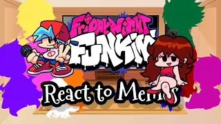 FNF React to Memes||Gacha Club|| Friday Night Funkin'.~ElenaYT~