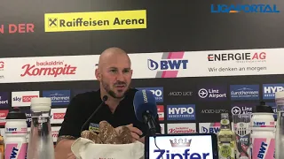 Pressekonferenz mit Sturm-Trainer Christian Ilzer nach dem 3:1-Auswärtssieg gegen den LASK