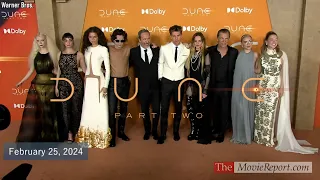 DUNE PART TWO US premiere Timothée Chalamet, Zendaya, Rebecca Ferguson, Florence Pugh - 2/25/2024 4K