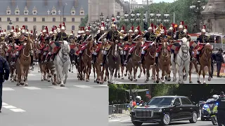 the Incredible Procession of President XI JINPING in Paris / May 2024