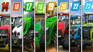 Fs14 Vs Fs16 Vs Fs17 Vs Fs18 Vs Fs19 Vs Fs20 Vs Fs 22 Vs Fs 23 Compare Gameplay | Timelapse