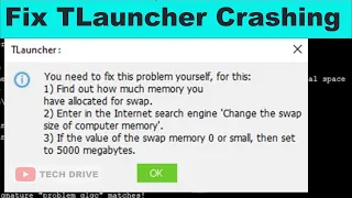 TLauncher - How To Fix Crashing Issue & Problem | Working for Low End Device Also 💯% | TECH DRIVE