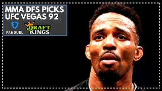DraftKings MMA DFS: UFC Vegas 92 Best Bets, Picks, Lineup Advice, FanDuel - May 18 - LIVE Q&A!