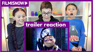 d-three KIDS React to THE ADDAMS FAMILY Teaser Trailer (2019)