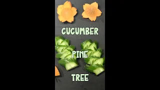 How to Cut Cucumber Pine Tree #shorts@tokyosushiacademyenglishcourse