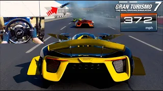 Gran Turismo 7 PS5 - What The FASTEST Car In The Game Feels like On A Wheel!! 400MPH