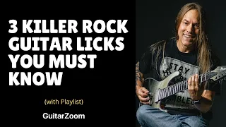 3 Killer Rock Guitar Licks You MUST Know | Steve Stine | GuitarZoom.com