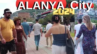 Alanya City Center 2024 / Alanya walking / Alanya Antalya turkey holiday turkey travel 4k