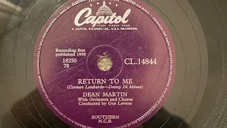 Return To Me - Dean Martin - Capitol - Marconiphone 4044 Record Changer