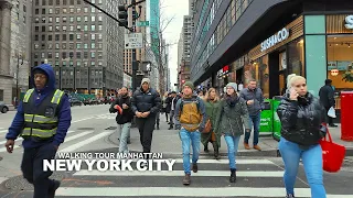 [Full Version] NEW YORK CITY - Manhattan Winter Season, 5th Avenue, 7th Avenue and 8th Avenue, 4K