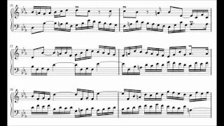 Bach-Invention No. 2 in C Minor, BWV 773 with Sheet Music