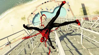 GTA V - Best Extreme Ragdolls And Fails V.68 (Superior Spider-Man / Falling Down Stairs)