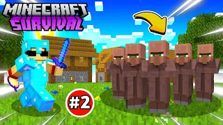 FINALLY I Found A VILLAGE In Minecraft Survival World 👾|| EP-2