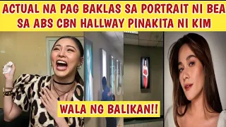 ACTUAL NA VIDEO SA PAGBAKLAS NG PORTRAIT NI BEA SA HALLWAY NG ABS CBN IPINOST NI KIM CHUI