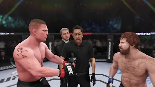 Brock Lesnar vs. Chuck Norris (EA Sports UFC 3) - CPU vs. CPU - Crazy UFC 👊🤪