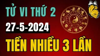 Tử vi Ngày 27-5-2024, Thần tài chiếu cố, 3 con giáp này Trúng lớn phát tài to, Tiền về 3 lần