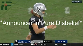 Even the Announcers are STUNNED By the Punter's Performance...